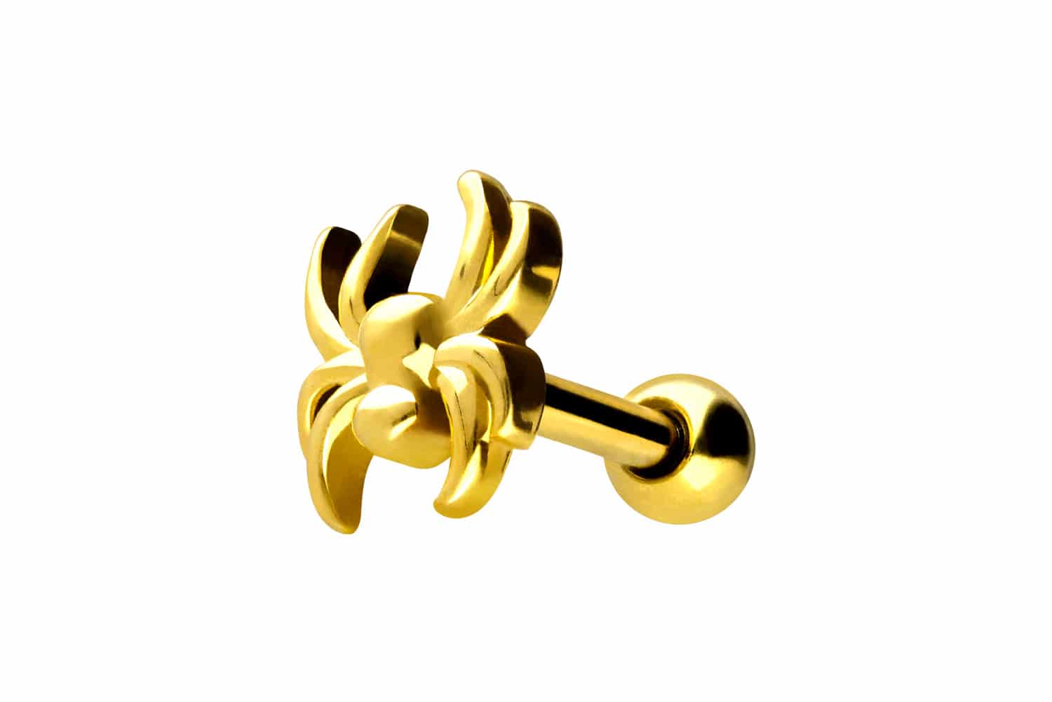 Chirurgenstahl Ohrpiercing SPINNE